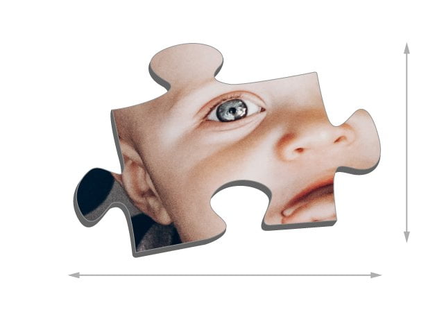 Dimensions des pièces du puzzle - Puzzle photo 2000 pièces