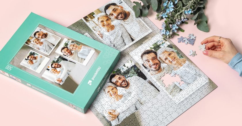 Puzzle personnalisé pêle-mêle