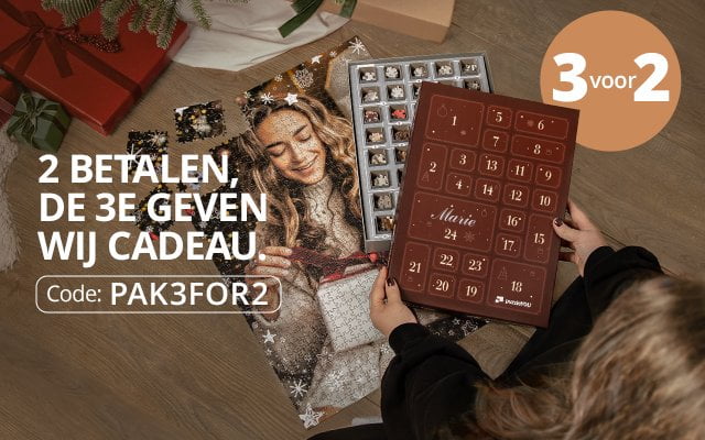 3 puzzel adventskalenders voor de prijs van 2